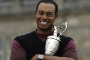 Tiger Woods da han vandt The Open i 2005.