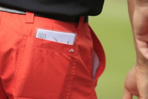 Scorekort i baglommen