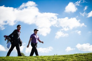 30-09-15 ProGolf Tour 2015, Castanea Resort Open, Golf Adendorf. Adendorf, Germany. 28-30 Sep. Robin  Kind of Holland with brother Richard as caddie during the final round.