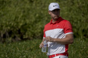 22-01-16 European Tour 2016, Abu Dhabi HSBC Golf Championship, Abu Dhabi GC, Abu Dhabi, United Arab Emirates. 21-24 Jan. Lucas Justra  Bjerregaard of Denmark during the second round..