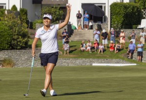 14-2-2016 Ladies European Tour 2016, ISPS Handa NZ Women's Open, Clearwater Golf Club, Christchurch, New Zealand. 12-14 feb. Lydia  Ko of New Zealand during the final round.