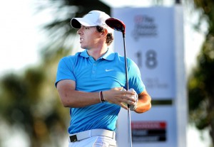 2-3-2014 PGA Tour 2014, The Honda Classic, PGA National Champion Course, Palm Beach Gardens, Florida, USA. 27 Feb - 03 Mar. Rory McIlroy of Northern Ireland follows the flight of his tee shot on the 18th hole during the final round.