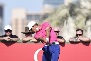 5/02/2016 European Tour 2016, Omega Dubai Desert Classic, Emirates GC, Dubai, UAE. 04-07 Feb. Thorbjorn  Olesen of Denmark during the second  round.