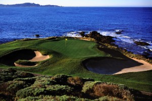 01-12-2006, Pebble Beach Golf Links, Links, Designed by Jack Neville and Douglas Grant, the course hugs the rugged coastline, providing wide-open vistas, cliffside fairways and sloping greens. It is a delightful challenge for all players., California, USA.