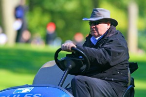 08-10-15 European Tour 2015, British Masters supported by Sky Sports, Woburn Golf Club, Woburn, England, UK. 08-11 Oct. ET Chief referee Andy McGee during the first round.