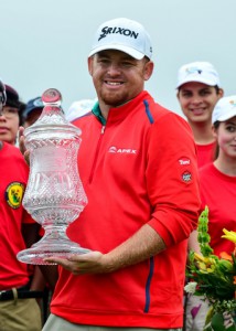 05-04-15 PGA Tour 2015, Shell Houston Open, Golf Club of Houston, Humble, TX, USA. 02-05 Apr. Holmes Jb of United States the winner poses with the trophy.