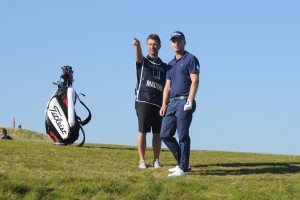 1/10/2015 European Tour 2015, Alfred Dunhill Links Championship, Old Course St. Andrews, Carnoustie and Kingsbarns, Scotland, UK. 01-04 Oct. Kingsbarns: Morten Orum Madsen of Denmark during the first round.