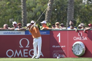 7/02/2016 European Tour 2016, Omega Dubai Desert Classic, Emirates GC, Dubai, UAE. 04-07 Feb. Soren Kjeldsen of Denmark during the final round.