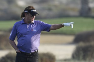 Miguel Angél Jiménez er med helt fremme på Champions Tour