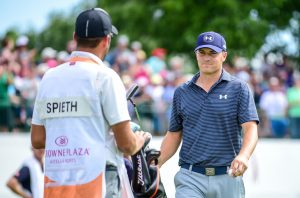 PGA Tour 2015, Jordan Spieth on #18 during the final round. Colonial CC, Ft. Worth, TX, USA.
