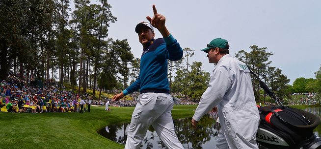 Ian Poulter. Europas vice-kaptajn ved Ryder Cup 2016, stiller til start. 